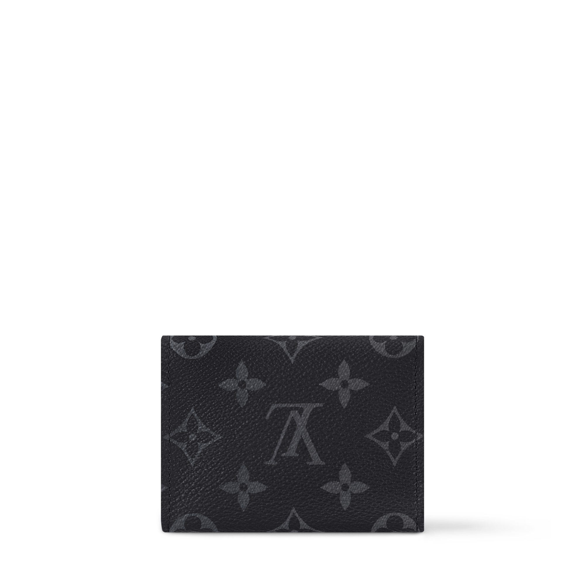 Double Card Holder Monogram Shadow Leather - Men Small Leather